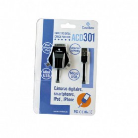 CABLE  PCUSB COOLBOX DISPOSITIVOS MOVILES CABLE ACD301UC