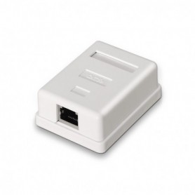 ROSETA DE SUPERFICIE PARA RJ45 CAT.5E FTP 1 TOMA BLANCO NANOCABLE 10.21.1101