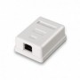 ROSETA DE SUPERFICIE PARA RJ45 CAT.5E FTP 1 TOMA BLANCO NANOCABLE 10.21.1101