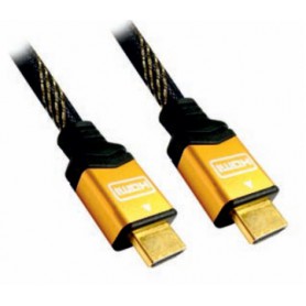 CABLE HDMI V1.4 (ALTA VELOCIDAD  HEC) AM-AM ORO 5.0 M NANOCABLE 10.15.1505