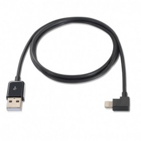 CABLE LIGHTNING IPHONE ACODADO A USB2.0 AM 1M NANOCABLE 10.10.0501-BK