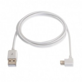 CABLE LIGHTNING IPHONE ACODADO A USB2.0 AM 1M NANOCABLE 10.10.0501-W