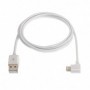 CABLE LIGHTNING IPHONE ACODADO A USB2.0 AM 1M NANOCABLE 10.10.0501-W