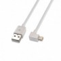CABLE LIGHTNING IPHONE ACODADO A USB2.0 AM 1M NANOCABLE 10.10.0501-W