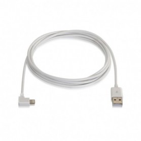 CABLE LIGHTNING IPHONE ACODADO A USB2.0 AM 2M NANOCABLE 10.10.0502-W