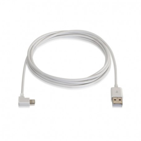 CABLE LIGHTNING IPHONE ACODADO A USB2.0 AM 2M NANOCABLE 10.10.0502-W