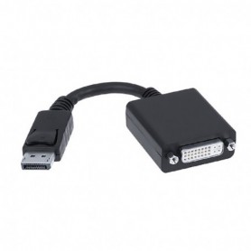 CONVERSOR DISPLAYPORT  DVI SINGLE LINK DPM-DVIH NEGRO 15CM NANOCABLE 10.16.0802
