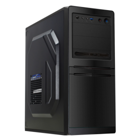 CAJA  ATX SEMITORRE UNYKA 7852 U3 USB3 (FUENTE 500W) NEGRA 51993