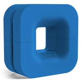 ORGANIZADOR CABLES AURICULARES PUCK METALICO IMANTADO AZUL NZXT