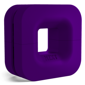 ORGANIZADOR CABLES AURICULARES PUCK METALICO IMANTADO MORADO NZXT