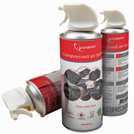 KIT LIMPIEZA AEROSOL GEMBIRD AIRE COMPRIMIDO 400 ML CK-CAD2