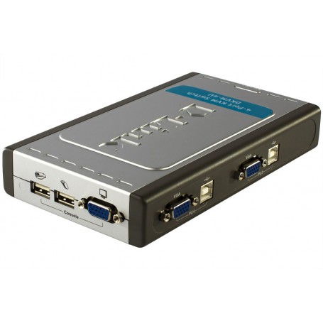 DATA SWITCH D-LINK AUTOMATICO 4PC MOTERAUSB CON CABLES PARA 2PC DKVM-4U