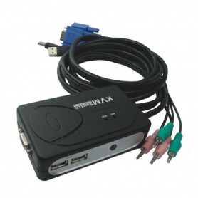 DATA SWITCH AUTOMATICO NANOCABLE 2PC 1U KVM USB CABLE INC. 10.12.0001