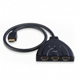 CONMUTADOR AUTOMATICO HDMI V1.3 3 IN X1 OUT CABLE 50 CM NANOCABLE 10.25.2103