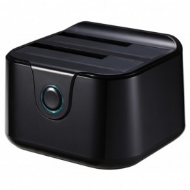DOCK TOOQ  2XSATA 25P35P USB 3.0 CLONE OTB NEGRO TOOQ TQDS-802B