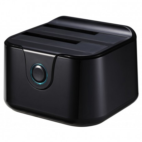 DOCK TOOQ  2XSATA 25P35P USB 3.0 CLONE OTB NEGRO TOOQ TQDS-802B