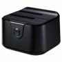 DOCK TOOQ  2XSATA 25P35P USB 3.0 CLONE OTB NEGRO TOOQ TQDS-802B
