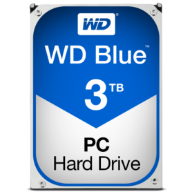 DISCO DURO INTERNO SATA III 3TB WD BLUE 64MB WD30EZRZ