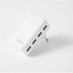 CARGADOR  USB COOLBOX PARED UX4 4USB (ULTRARAPIDO CON 1 SOLO)  COO-UX4WUC