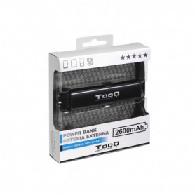CARGADOR POWERBANK TOOQ 2600MAH 1USB 5V1A NEGRO TQPB-1026-B