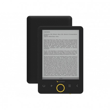 LIBRO ELECTRONICO SUNSTECH EBI8 P6 CONEXION AURICULARES  E-INK  NEGRO