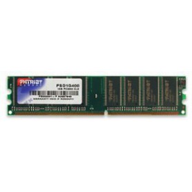 MEMORIA RAM DDR 1GB PC-3200 400MHZ CL3 PATRIOT PSD1G400