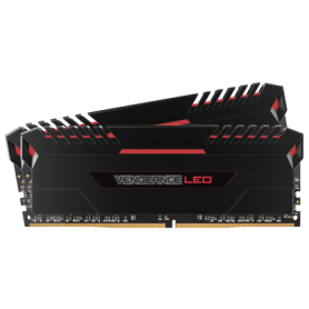 MEMORIA RAM KIT DDR4 16GB(2X8GB) PC4-24000 3000MHZ CORSAIR LED VENGE ROJA