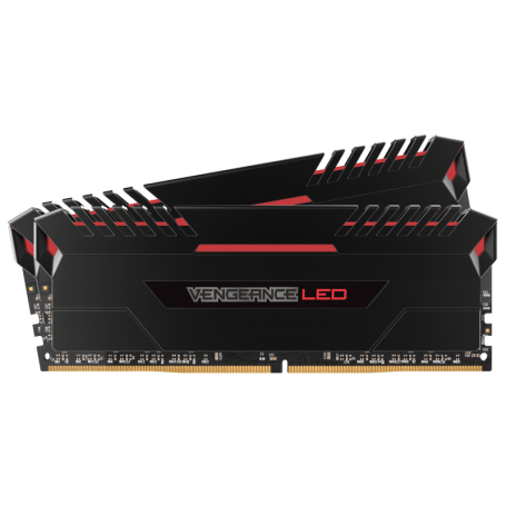 MEMORIA RAM KIT DDR4 16GB(2X8GB) PC4-24000 3000MHZ CORSAIR LED VENGE ROJA