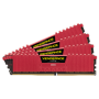 MEMORIA RAM KIT DDR4 8GB(2X4GB) PC4-19200 2400MHZ CORSAIR VENGEANCE ROJA