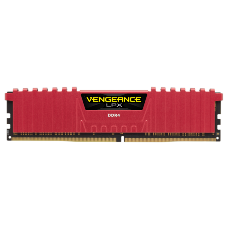 MEMORIA RAM DDR4 8GB PC4-21300 2666MHZ CORSAIR VENG ROJO CMK8GX4M1A2666C16R