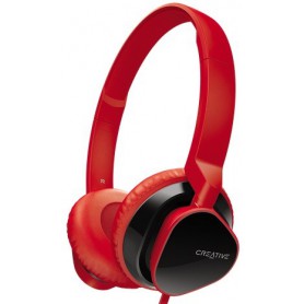 AURICULAR CREATIVE MA2300 CON MICROFONO INVISIBLE ROJO (DIADEMA) UC