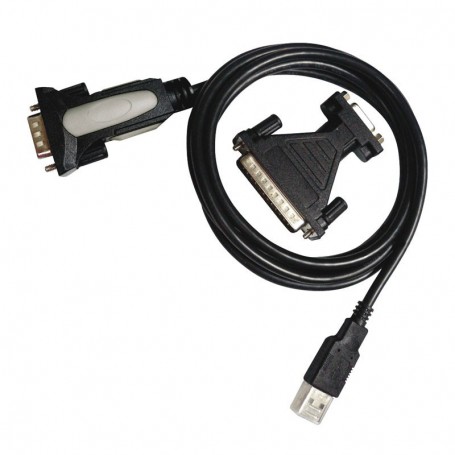 ADAPTADOR USB A SERIE TIPO AM-RS232 DB9M DB25M NANOCABLE 10.03.0002