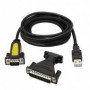 ADAPTADOR USB A SERIE TIPO AM-RS232 DB9M DB25M NANOCABLE 10.03.0002