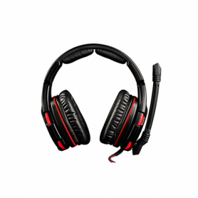 AURICULAR  MODECOM VOLCANO GHOST MC-832 GAMING PC CON MICROF 7.1 NEGRO-ROJO USB