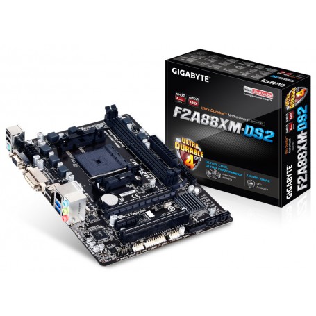 PLACA BASE AMD SFM2 FM2 GIGABYTE F2A88XM-DS2 DDR3 PCIE PCI SATA3 USB3 RAI M-ATX