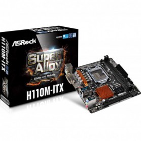 PLACA BASE S1151 ASROCK H110M-ITX DDR4 PCIE SATA3 USB3 DVI HDMI M-ITX