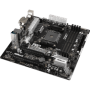 PLACA BASE AMD SAM4 ASROCK AB350M PRO4 DDR4 PCIE SATA3 2PCI HDMI DVI M-ATX
