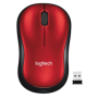 RATON LOGITECH INALAMBRICO M185 NEGRO-ROJO USBINAL 910-002237