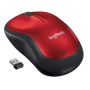 RATON LOGITECH INALAMBRICO M185 NEGRO-ROJO USBINAL 910-002237