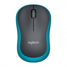RATON LOGITECH INALAMBRICO M185 NEGRO-AZUL USBINAL 910-002236