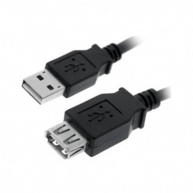 CABLE USB 2.0 TIPO AM-AH NEGRO 3.0 M NANOCABLE 10.01.0204-BK[I312A]