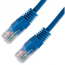 CABLE RED LATIGUILLO RJ45 CAT.5E UTP AWG24 AZUL 1.0 M NANOCABLE 10.20.0101-BL