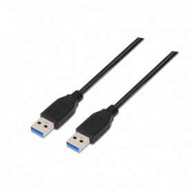 CABLE USB 3.0 TIPO AM-AM NEGRO 2.0 M NANOCABLE 10.01.1002-BK